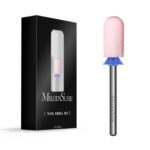 MelodySusie Ceramic Nail Drill Bit, 3/32'' Smooth Round Top Large Barrel Bits, Suitable for Manicure Pedicure Cuticle Gel Polishing, Beginners Bits, Pink, Series Bit-S, Medium Medium-M Pink Version 1.0.0