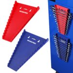WORKPRO 2-Pack Magnetic Wrench Organizer, 12-Piece Wrench Holder Set for Tool Box Drawer, Wrenches Rack Tool Trays SAE(1/4" - 15/16") and Metric(6mm-24mm) Magnetic wrench organizer(2PC) Version 1.0.0