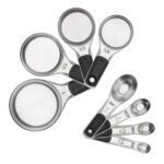 OXO Good Grips Stainless Steel Measuring Cups and Spoons 8-Piece Set, 4 Cups and 4 Spoons 2.9 Set Version 1.0.0