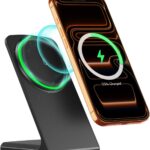 MagSafe Charger Stand 15W Magnetic Wireless Charger for iPhone 17/Air/16/15/14/13/12 Series (Onyx Black) Version 1.0.0