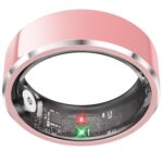 Smart Ring for Women, Fitness & Activity Tracker with Blood Pressure/Heart Rate Monitor, Sleep Tracker, Step Counter, IP68 Waterproof Ring for iOS & Android,Fast Charge, No Subscription (Pink,Size8) 8 Pink Version 1.0.0