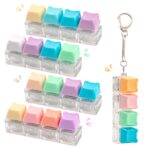 5Pcs Keyboard Fidget Toy, Cute Clicky Fidget Keyboard Keychain 4-in-1 Keyboard Clicker Fidget Toy Stress Relief, Colorful Button Fidget Sensory Fun Toys for Anxiety Decompression (Bear) Version 1.0.0