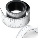 1 Pcs 39.37 Inch Magnetic Ruler Flexible Magnetic Tape Measure with Both Inches and Centimeters, Suitable for Whiteboard, Lathes, Workshops, Mills, Easy to Take (White) 1 White Version 1.0.0
