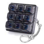 Transparent Keyboard Fidget Toys for Adults Keyboard Clicker Button Keychain Sensory Toy for Office Stress Relief Autism (9IN1-Style B) Version 1.0.0