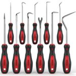 11-Piece Large Hook and Pick Set with Clip Removal Tool, Precision O-Ring Removal Kit for Automotive Mechanic and Electronic Maintenance Car Auto Oil Seal Mini Hooks Version 1.0.0