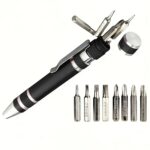 8 in 1 Multitool Screwdriver,Multitool Pen for Men Birthday Gifts for Husband Fathers Dad Grandpa from Daughter Son for Home Camping Gear, Hiking, Simple Repair,Black Version 1.0.0