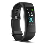 Fitness Tracker with Step/Distance/Calories Counter, Activity Tracker with Heart Rate Monitor, Slim Style Watch IP68 Waterproof, Sleep Monitor Tracker, Pedometer Watch for Women Men Black Version 1.0.0