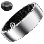 Smart Ring for Women Men, Health Fitness Tracker Ring, Sleep Monitoring with Charging Case, SpO2, Heart Rate, No Subscription Fee for iOS Android (Silver 7) 7 Silver Version 1.0.0