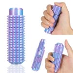 Little Ouchies 5 in 1 Prickly Spinny Clicker Fidget Tool – All-in-One Pain Stim Tool with Spinning, Press Buttons & Slider for Anxiety Relief, Stress Relief and Stimming for Adults (Light Blue Pink) Version 1.0.0