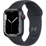 Apple Watch Series 7 GPS + Cellular, 45mm Midnight Aluminum Case with Midnight Sport Band - Regular (Renewed) GPS + Cellular 45mm Midnight Version 1.0.0