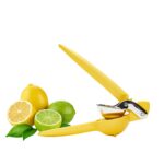 Chef'n FreshForce Lemon Squeezer Citrus Juicer, Manual Hand Press with Dual-Gear Power for Maximum Juice Extraction, Durable, Yellow Yellow 10.25 Inch Version 1.0.0