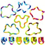 Sensory Fidget Toys - 6PCS Multicolor Twisty Fidget Toys for Adults, Boys, Girls for Relaxation, Anxiety Stress Relief, Decompression - Squeeze, Twist, Chain Spinner Alternative Gift Version 1.0.0