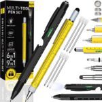 Gifts for Men, Multitool Pen Set 2pcs Multi-Tool Pens Birthday Gifts for Men Dad Gifts for Dad Him Boyfriend Husband Boss, Cool EDC Tools Gadgets Mens Gifts for Anniversary Christmas Stocking Stuffers Version 1.0.0